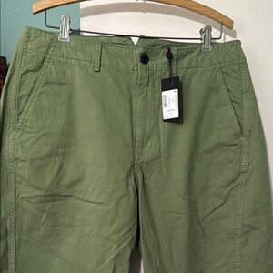 Rag and Bone baggy olive green chinos